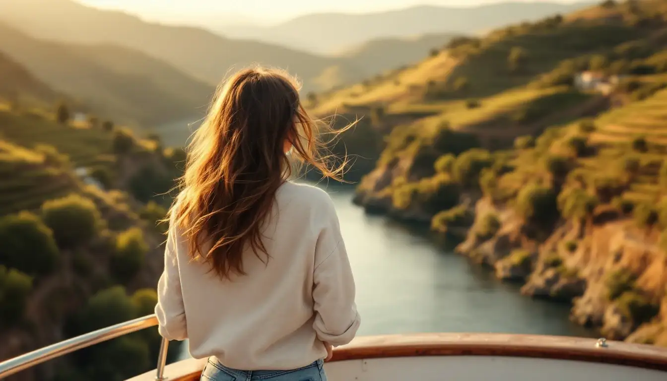 photo de margaux en croisière sur le douro